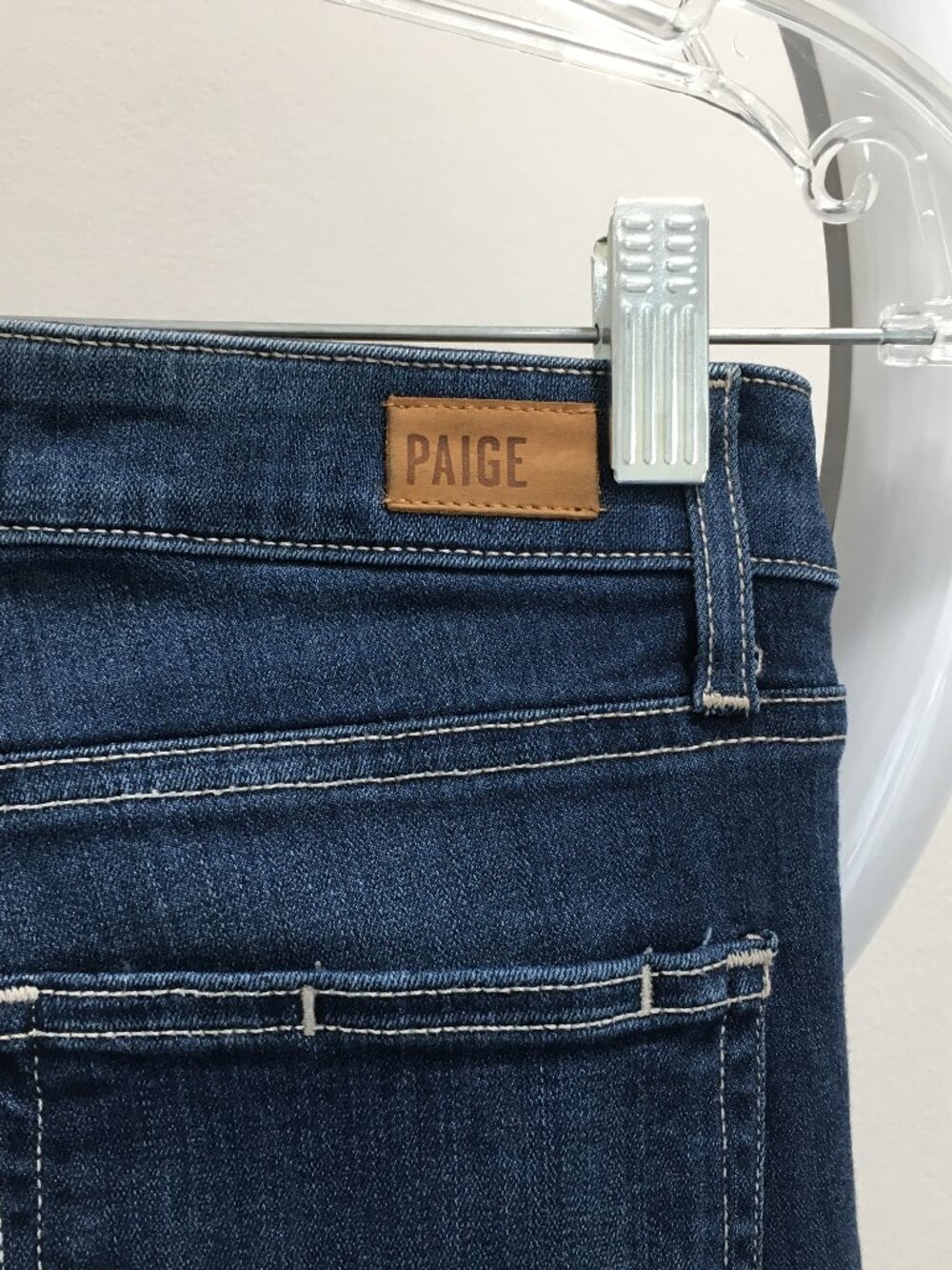 PAIGE Premium Denim Dalia Wash 5 Pocket Logo Hardware HOXTON Ultra Skinny Jeans - Picture 9 of 9